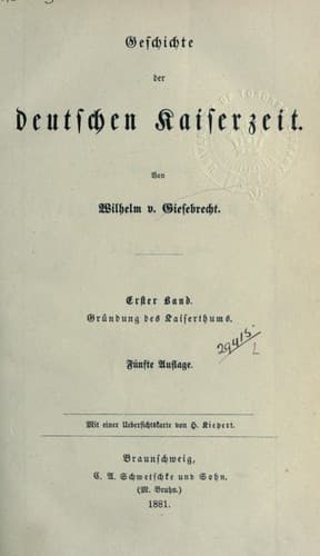 Tapa de Geschichte der deutschen Kaiserzeit