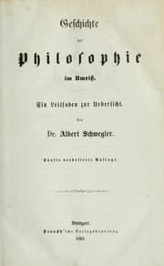 Tapa de Geschichte der Philosophie im Umriss