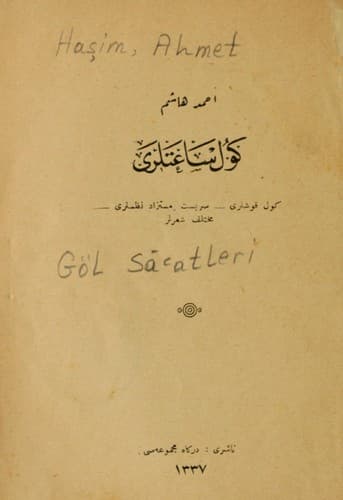 Tapa de Göl sa'atleri