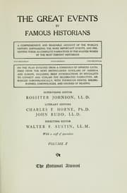 Tapa de The great events by famous historians