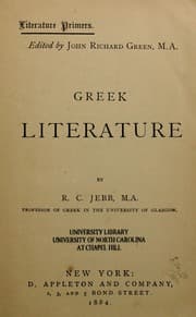 Tapa de Greek literature