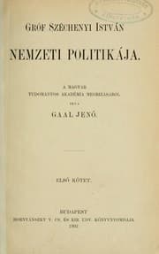 Tapa de Gróf Széchenyi István nemzeti politikája