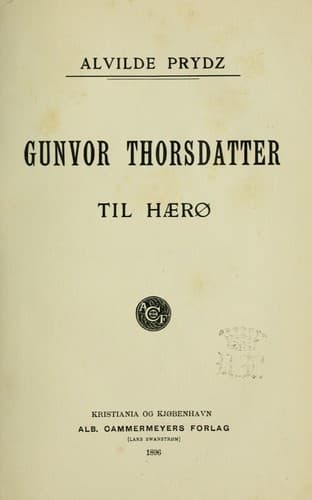 Tapa de Gunvor Thorsdatter til Haerø