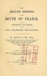 Tapa de The health resorts of the south of France, western division