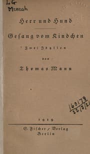 Tapa de Herr und Hund ; Gesang vom Kindchen
