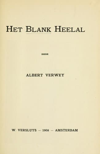 Tapa de Het blank heelal