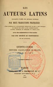 Tapa de Histoire d'Alexandre le Grand, livres 3, 4, 5 et 6.