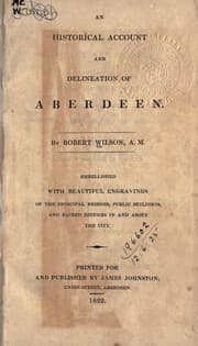 Tapa de An historical account and delineation of Aberdeen
