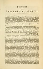 Tapa de A history of the Amistad captives