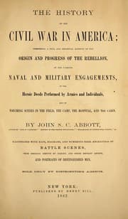 Tapa de The history of the Civil War in America