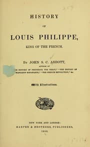 Tapa de History of Louis Philippe