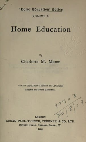 Tapa de Home education series