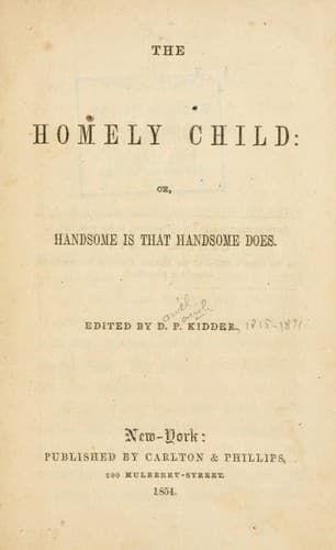 Tapa de The homely child