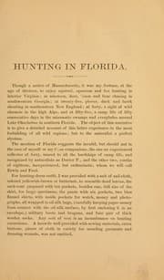 Tapa de ...Hunting in Florida in 1874..