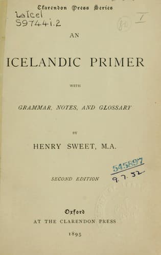 Tapa de An Icelandic primer