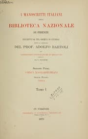Tapa de I manoscritti italiani della Biblioteca Nazionale di Firenze