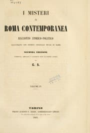 Tapa de I misteri di Roma contemporanea