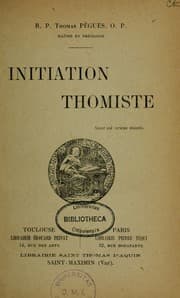 Tapa de Initiation thomiste ..