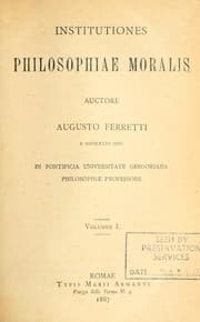 Tapa de Institutiones philosophiae moralis
