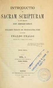 Tapa de Introductio in Sacram Scripturam
