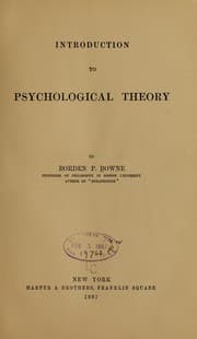 Tapa de Introduction to psychological theory