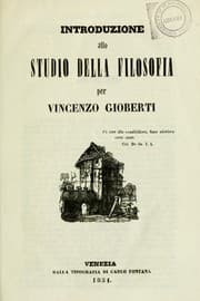 Tapa de Introduzione allo studio della filosofia
