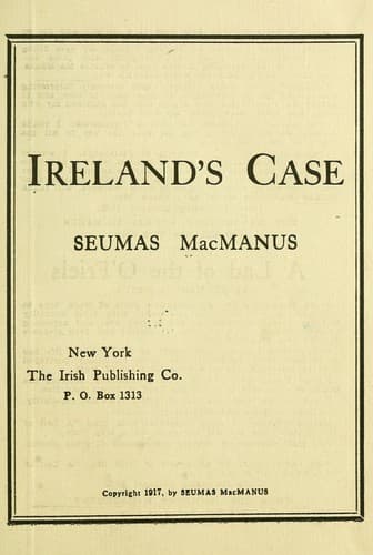 Tapa de Ireland's case