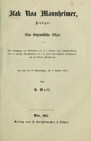 Tapa de Isak Noa Mannheimer, Prediger