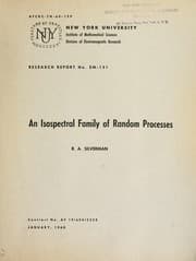 Tapa de An isospectral family of random processes