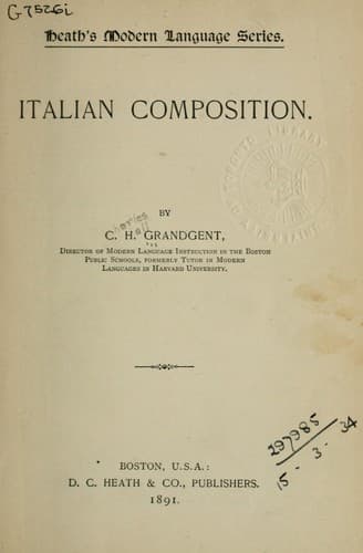 Tapa de Italian composition