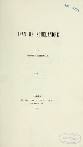 Tapa de Jean de Schelandre