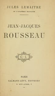 Tapa de Jean-Jacques Rousseau