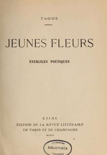 Tapa de Jeunes fleurs