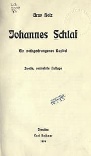 Tapa de Johannes Schlaf