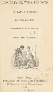 Tapa de John Gay; or, Work for boys