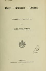 Tapa de Kant, Schiller, Goethe