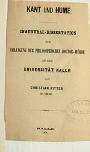 Tapa de Kant und Hume