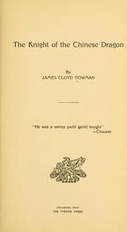 Tapa de The knight of the Chinese dragon