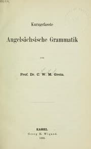 Tapa de Kurzgefasste angelsächsische Grammatik