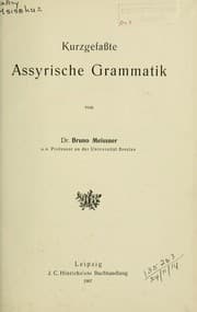 Tapa de Kurzgefaszte assyrische Grammatik