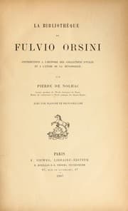 Tapa de La bibliothèque de Fulvio Orsini