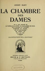Tapa de La chambre des dames, ou il est devisé de La pucelle à la rose; ou, Guillaume de Dole, de Pyrame et Thisbé, d'Amadas et Idoine, de La chatelaine de Vergy, et du Lai de l'ombre