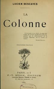 Tapa de La colonne...