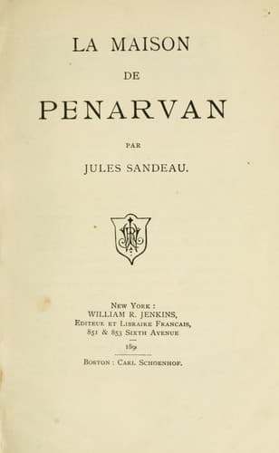 Tapa de La maison de Penarvan