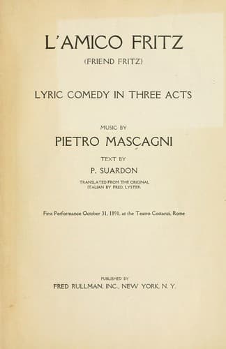 Tapa de L'amico Fritz
