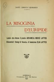 Tapa de La misoginia d'Euripide