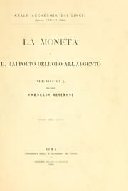Tapa de La moneta e il rapporto dell'oro all'argento