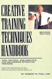 Tapa de Creative training techniques handbook