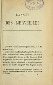Tapa de L'année des merveilles