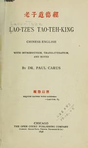 Tapa de Lao-tze's Tao-teh-king
